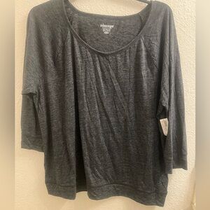 Old navy 3/4 sleeve heather grey shirt size xxl